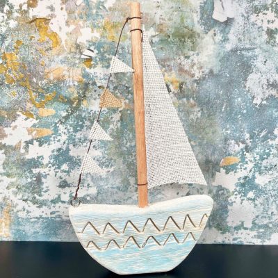 Wooden Yacht Ornament | Darthome Ornaments Decor Darthome