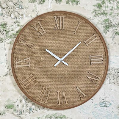 Woven Rattan Wall Clock | Darthome Clocks Clocks Brown