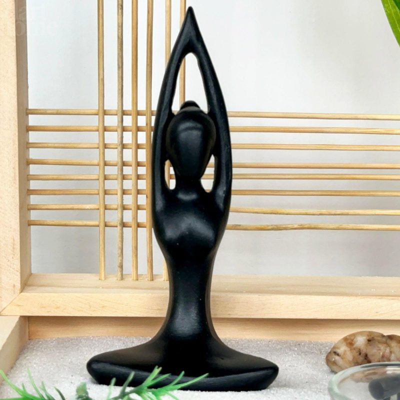 Yoga Woman Zen Garden | Darthome Ornaments Decor Black