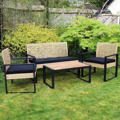 5 Seater PE Rattan And Metal Garden Lounge Set | Darthome Garden Furniture Garden Darthome