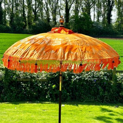 Orange And Gold Bali Sun Parasol 2m | Darthome Garden Furniture Garden Darthome